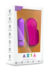 Load image into Gallery viewer, Aria Finger Wand Silicone Rechargeable Bullet Kit Waterproof Fucshia