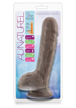 Load image into Gallery viewer, Au Naturel Sensa Feel Dildo Chocolate 9 inch Non Vibrating Suction Cup