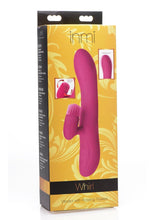 Load image into Gallery viewer, Inmi Whirl Silicone USB Rechargeable Rabbit Vibrator With Rotating Ticklers Pink 8.25 Inches