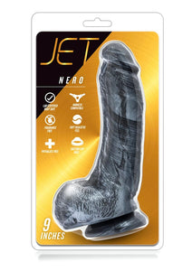 Jet Nero Carbon Metallic Black Non Vibrating Dildo