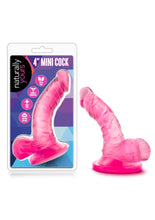 Load image into Gallery viewer, Naturally Yours Mini Cock Jelly Dildo With Balls Pink 4.75 Inch