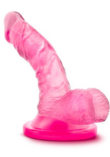 Load image into Gallery viewer, Naturally Yours Mini Cock Jelly Dildo With Balls Pink 4.75 Inch