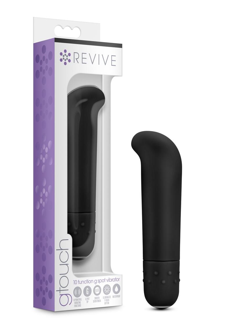 Revive G Touch 10 Function G Spot Vibrator Waterproof Black 4.5 Inch