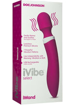 Load image into Gallery viewer, iVibe Select Silicone iWand USB Rechargeable Vibe Waterproof Pink 10 Inch