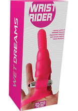 Load image into Gallery viewer, Wet Dreams Wrist Rider Dual Motor Silicone Finger/Palm Play Vibe Water Resistant Pink