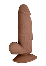 Load image into Gallery viewer, Realcocks Dual Layered 01 Bendable Dildo Waterproof Brown 5.5 Inch