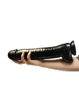 Load image into Gallery viewer, Master Cock The Black Destroyer Realistic Dildo With Suction Cup Black 16.5 Inches