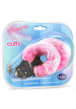 Load image into Gallery viewer, Play With Me Faux Fur Play Time Cuffs Pink 11 Inch