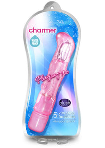 Play With Me Charmer Jelly G-Spot Vibrator Waterproof Pink 7.25 Inch