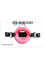 Load image into Gallery viewer, Sex And Mischief Silicone Lips Open Mouth Gag Pink