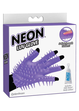 Neon Luv Tickler Glove Purple