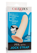 Load image into Gallery viewer, PPA With Jock Strap Strap On Penis Sleeve Ivory 7 Inch