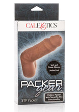 Load image into Gallery viewer, Calexotics Packer Gear Silicone Hollow STP Extension Brown