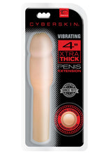 Load image into Gallery viewer, CyberSkin Vibrating 4 Inch Xtra Thick Penis Extension Flesh