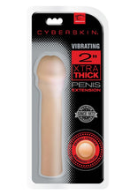 Load image into Gallery viewer, CyberSkin Vibrating 2 Inch Xtra Thick Penis Extension Flesh