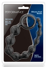 Load image into Gallery viewer, Performance Silicone Anal Beads Waterproof Black 10 Inch