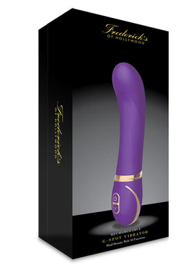 Fredericks Of Hollywood Rechargeable Silicone G Spot Vibrator Splashproof Purple
