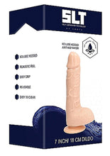 Load image into Gallery viewer, Self Lubrication Technology Realistic Dildo With Balls Flesh 7 Inch
