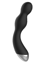 Load image into Gallery viewer, Electroshock Silicone G Spot Vibrating And E Stimulation Vibrator Black