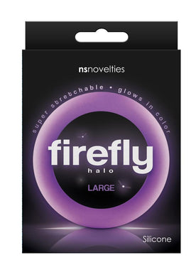 Firefly Halo Silicone Cock Ring Purple Large
