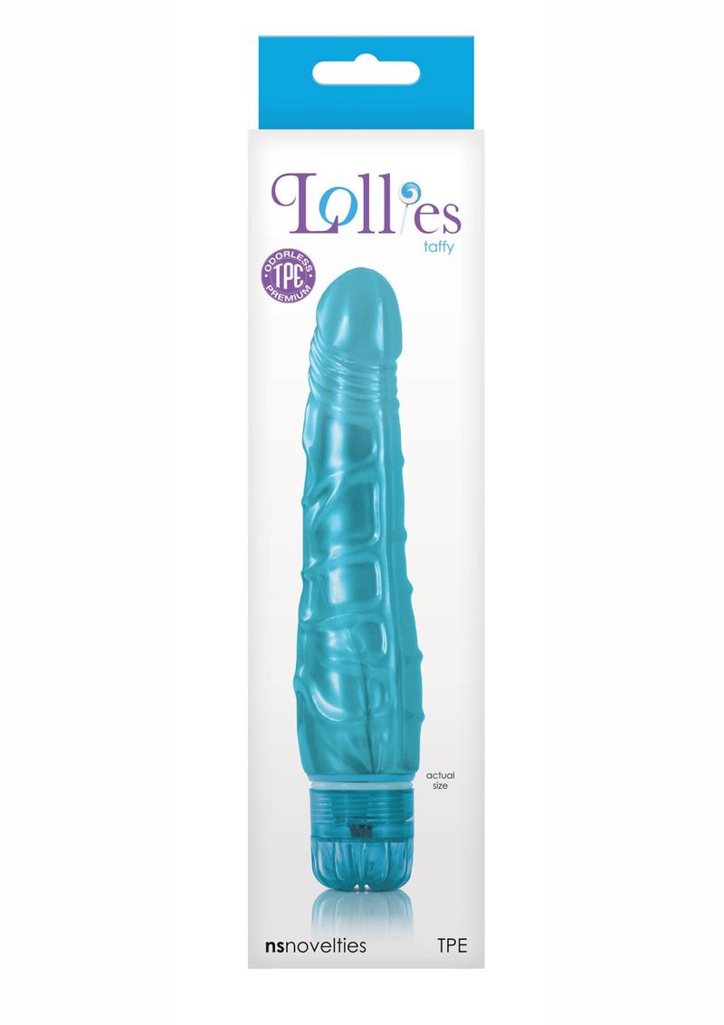 Lollies Taffy Textured Vibrator Blue 6.7 Inch