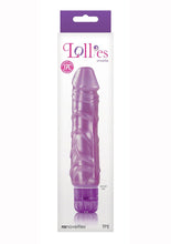 Load image into Gallery viewer, Lollies Smartie Textured Vibrator Purple 6.7 Inch