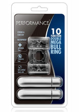 Load image into Gallery viewer, Performance 10 Function Double Mega Bull Ring Cock Ring Waterproof Black