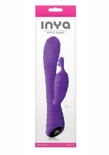 Load image into Gallery viewer, Inya Ripple Rabbit Silicone Vibe Purple 8.5 Inch