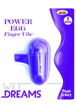 Load image into Gallery viewer, Wet Dreams Power Egg Finger Vibe Plum Crazy
