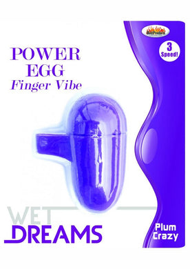 Wet Dreams Power Egg Finger Vibe Plum Crazy