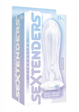 Load image into Gallery viewer, The 9`s Vibrating Sextenders Contoured Clear 5.5 Inches