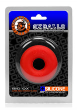 Load image into Gallery viewer, Big Ox Super Mega Stretch Silicone Cock Ring Red Ice