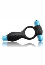Load image into Gallery viewer, Remix 7 Speed Vibrating Silicone Couples Cock Ring Waterproof Black And Blue