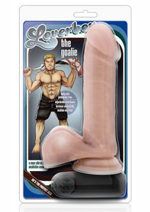 Loverboy Goalie Realistic Vibrating Cock Vanilla 8 Inches