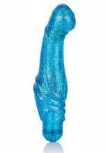 Load image into Gallery viewer, Sparkle G Glitz G Spot Vibrator Waterproof Blue 6.25 Inches