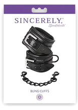 Load image into Gallery viewer, Sincerely Sportsheets Bling Cuffs Black