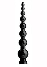 Load image into Gallery viewer, Hosed Graduated Beaded Anal Hose Black 19 Inches