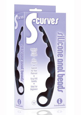 The 9 S-curves Anal Beads Silicone Non Vibrating