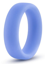Load image into Gallery viewer, Performance Silicone Glo Cock Ring Glow In the Dark Blue 1.5 Inch Diameter