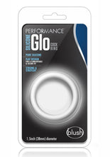 Load image into Gallery viewer, Performance Silicone Glo Cock Ring Glow In the Dark White 1.5 Inch Diameter