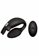 Load image into Gallery viewer, The Rabbit Company The Couples Rabbit Silicone Black