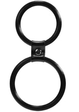 Load image into Gallery viewer, Linx Dual Ring Cock Ring Silicone Waterproof Black