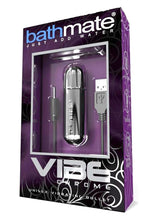 Load image into Gallery viewer, Bathmate Vibe Unisex Vibrating Bullet Rechargeable Waterproof Chrome
