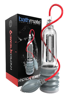Bathmate Hydroxtreme9 Penis Pump Waterproof Clear