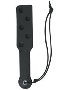 Mini Slapper With Holes Leather 10 Inch Black