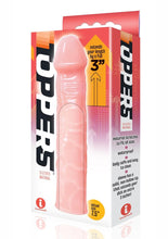 Load image into Gallery viewer, The 9`s Toppers Penis Extension Sleeve Waterproof Natural Adds 3 Inches