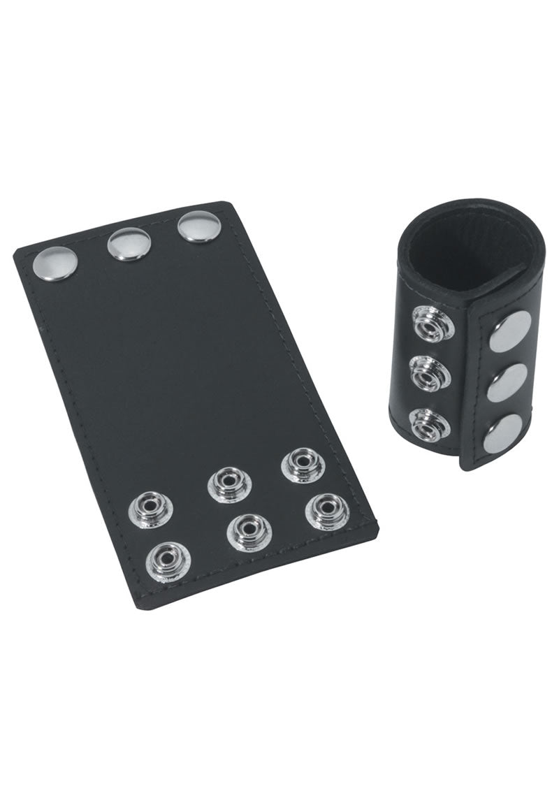 Ball Stretcher With Snaps 3 Inch Black