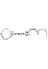 Load image into Gallery viewer, Nickel Coated Steel Handcuffs With Single Lock Silver
