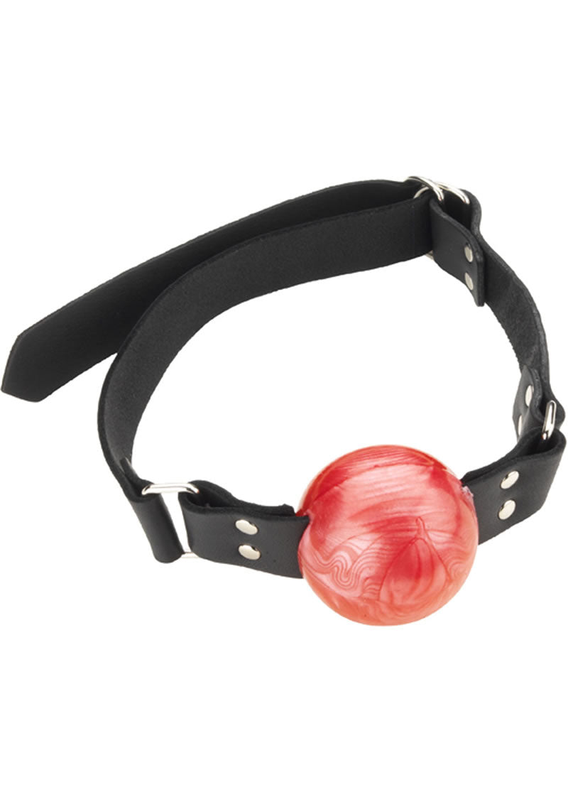 Large Ball Gag With D Ring 2 Inch Red