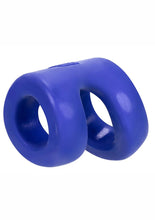 Load image into Gallery viewer, Hunkyjunk Connect Silicone Blend Ball Tugger Cock Ring Cobalt